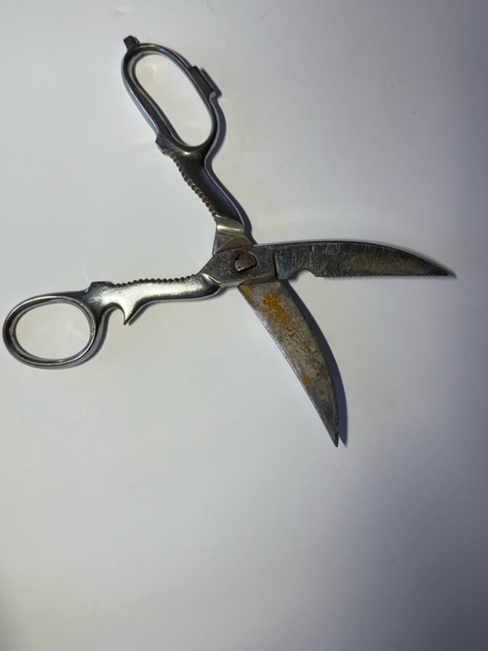 Vintage Silver-Tone Kitchen Scissors and Teaspoons Set - Silver - Picture 10 of 13